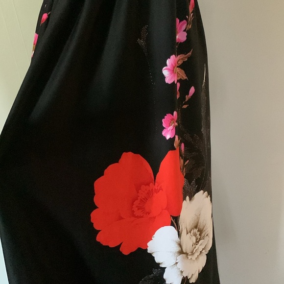 Vintage 1970s Cheosang style fitted stretchy sleeveless maxi dress with back zip - Picture 5 of 10